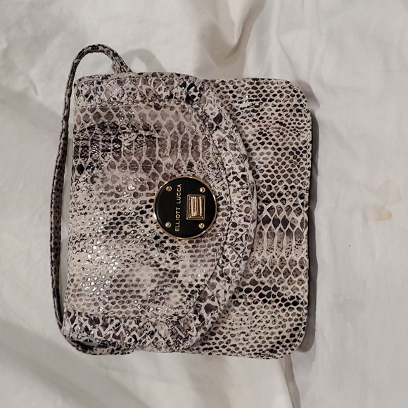 Elliott Lucca | Bags | Elliott Lucca Snake Print Leather Bag | Poshmark